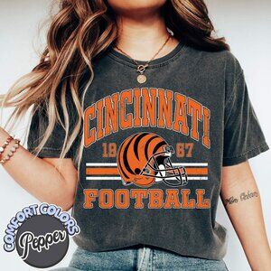 Cincinnati Football Heritage Look Comfort Colors Tee 159